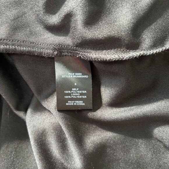 NWT Francessca’s‎ Trixxi black metallic short sleeve flutter dress size S - Picture 5 of 8